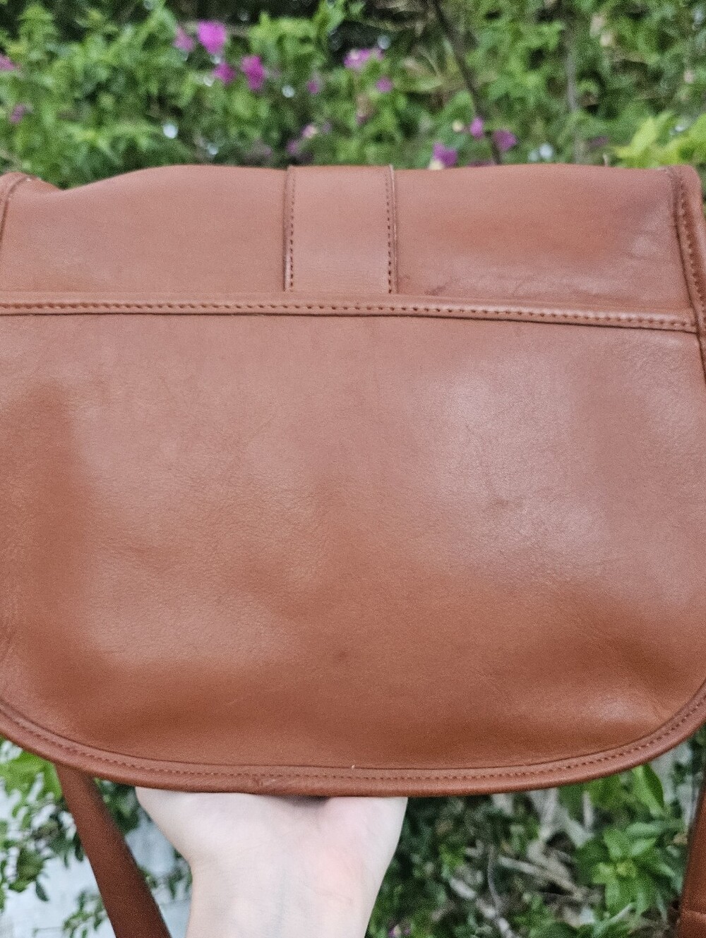Vintage Coach Chelsea 9894 British Tan Leather Saddle Crossbody Shoulder Bag - Picture 2 of 13